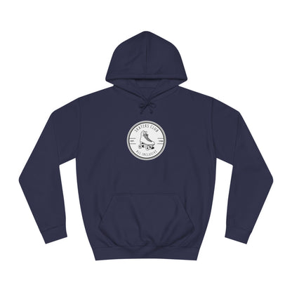 White Round Skaters Club Unisex Hoodie