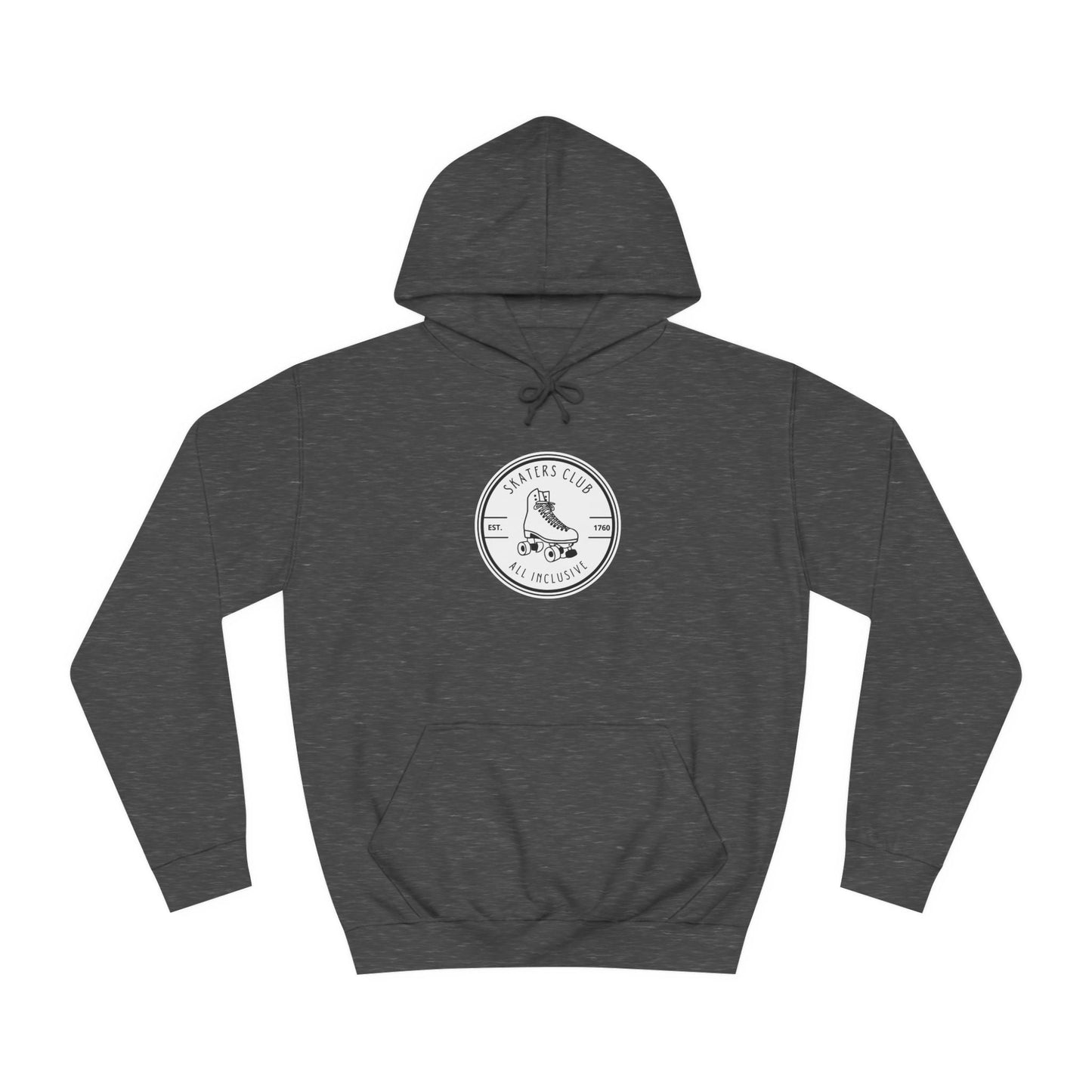 White Round Skaters Club Unisex Hoodie