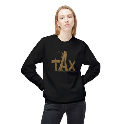 Wood Tax Unisex Fleece Crewneck Sweatshirt