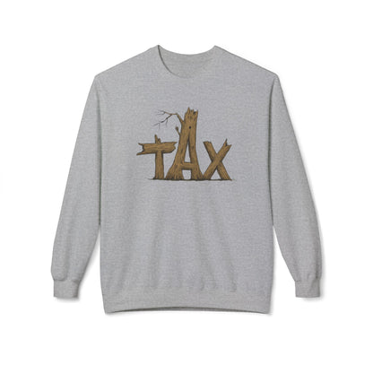 Wood Tax Unisex Fleece Crewneck Sweatshirt