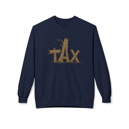 Wood Tax Unisex Fleece Crewneck Sweatshirt