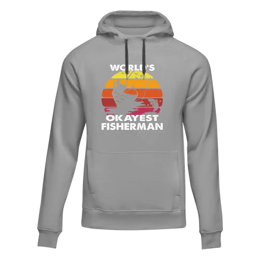 World's Okayest Fisherman Unisex Hoodie