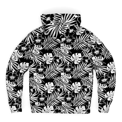 Rad Palm BLK WHT Microfleece Zip Hoodie