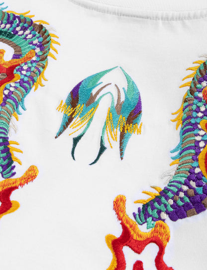 KH727 Flying Dragons Embroidery Tee