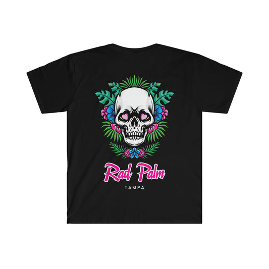 Rad Palm Tropical Skull Unisex Softstyle T-Shirt