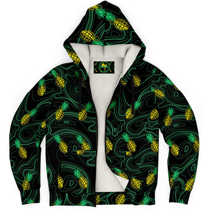 Rad Palm Pineapple Death Fleece Lined Hoodie