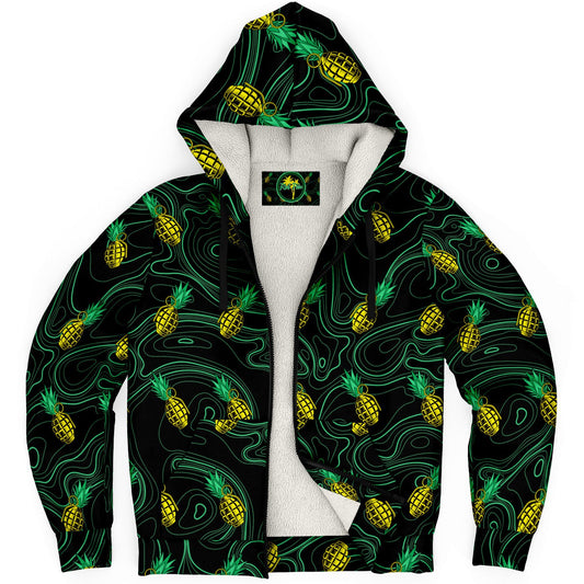 Rad Palm Pineapple Death Fleece Lined Hoodie