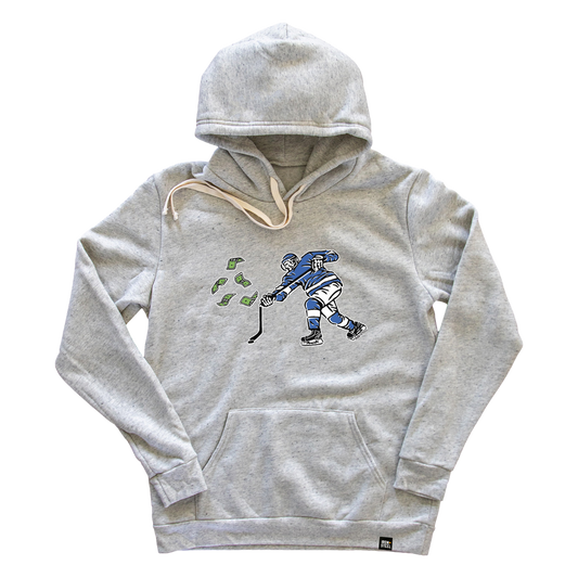 Broken Hockey Stick Soft Fleece Hoodie