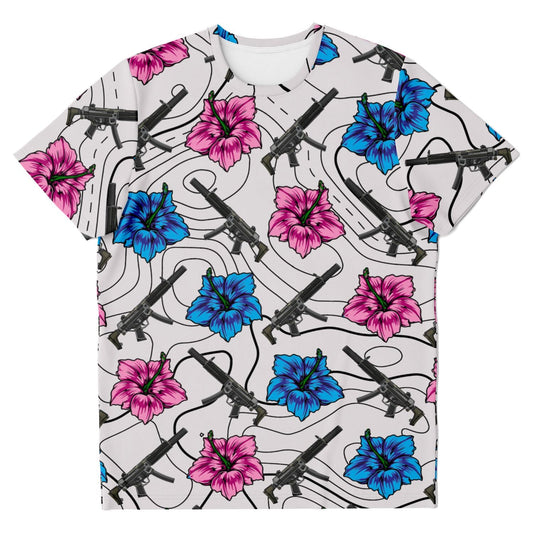 Rad Pam High Capacity Hibiscus White T-Shirt
