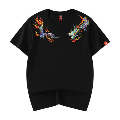 KH727 Flying Dragons Embroidery Tee