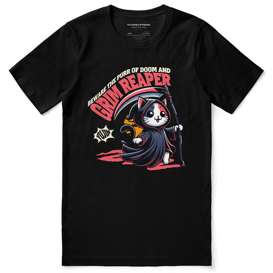 Grim Reaper Cat T-Shirt