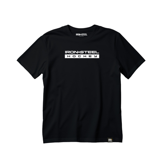 Iron+Steel Hockey White Tee
