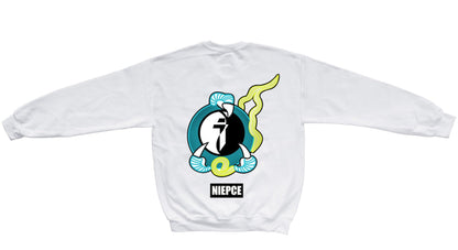 Blue Yin Yang Dragon Claw Crewneck