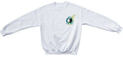 Blue Yin Yang Dragon Claw Crewneck