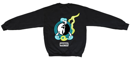 Blue Yin Yang Dragon Claw Crewneck