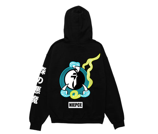 Blue Yin Yang Dragon Claw Hoodie
