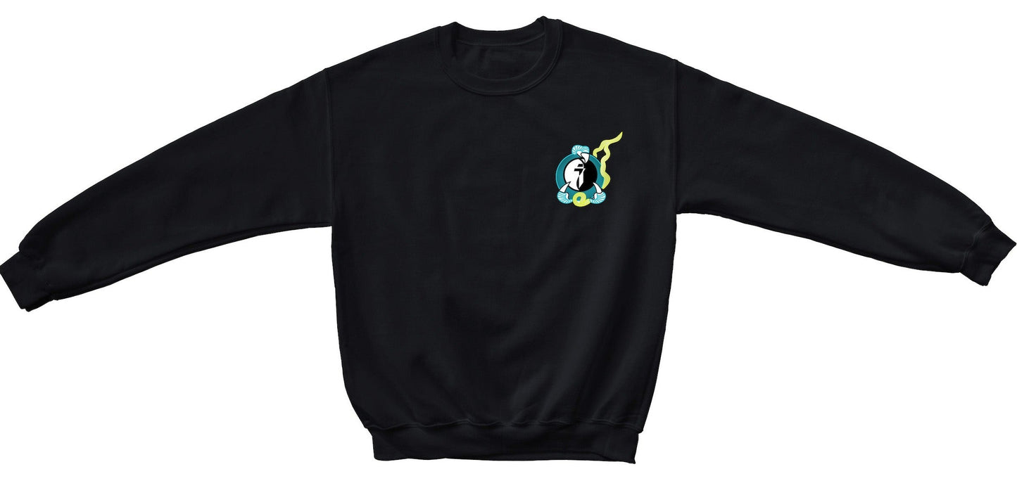 Blue Yin Yang Dragon Claw Crewneck