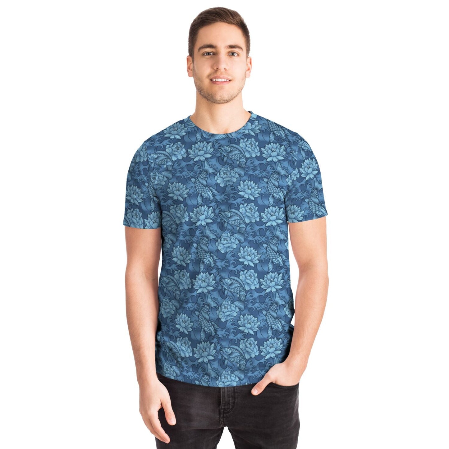 Rad Palm Blue Koi Unisex T-shirt