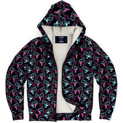 Rad Palm Neon Attack Fleece Lined Hoodie