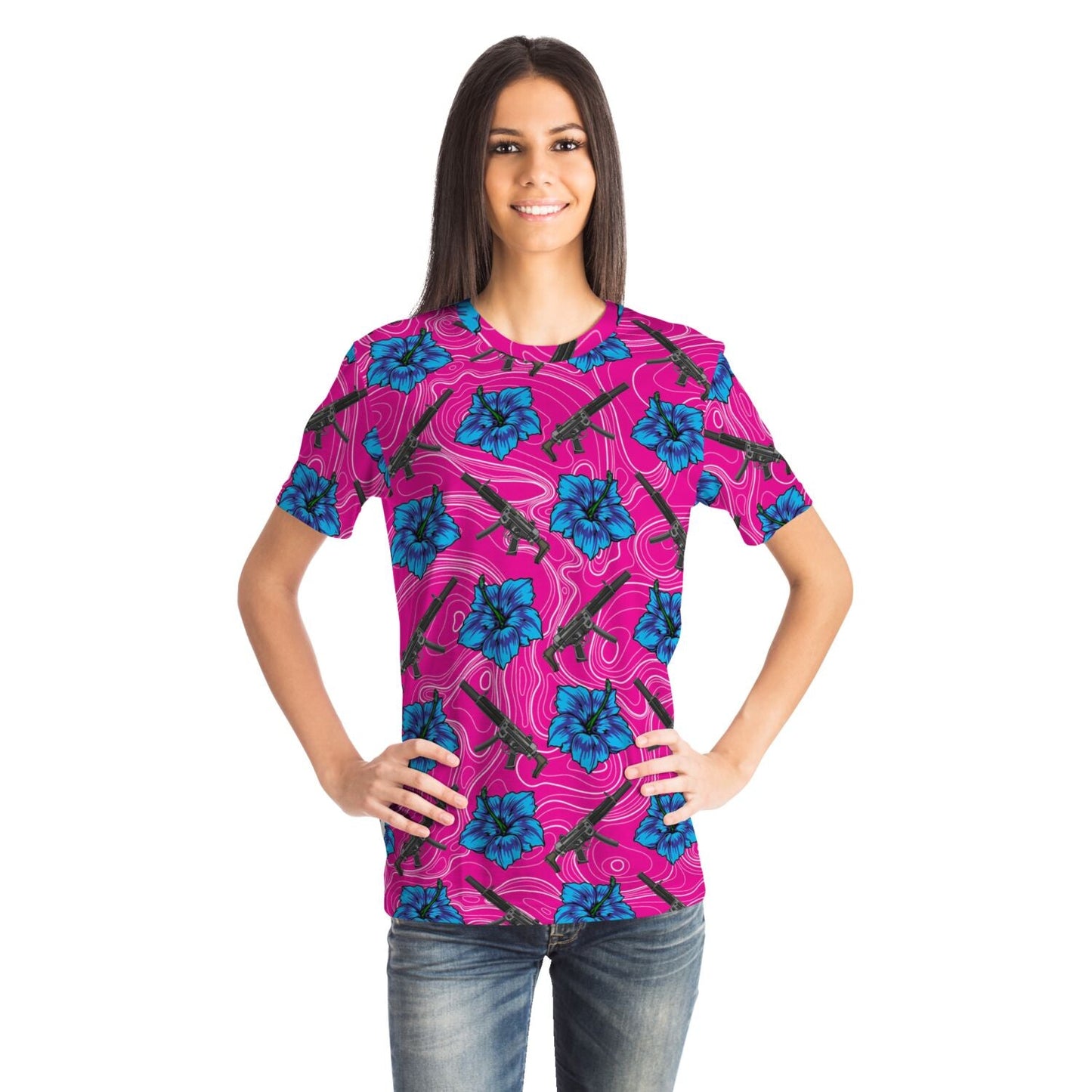 Rad Palm High Capacity Hibiscus Unisex T-Shirt