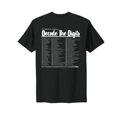 Decode the digits Unisex T-Shirt - Infused with Clear Quartz