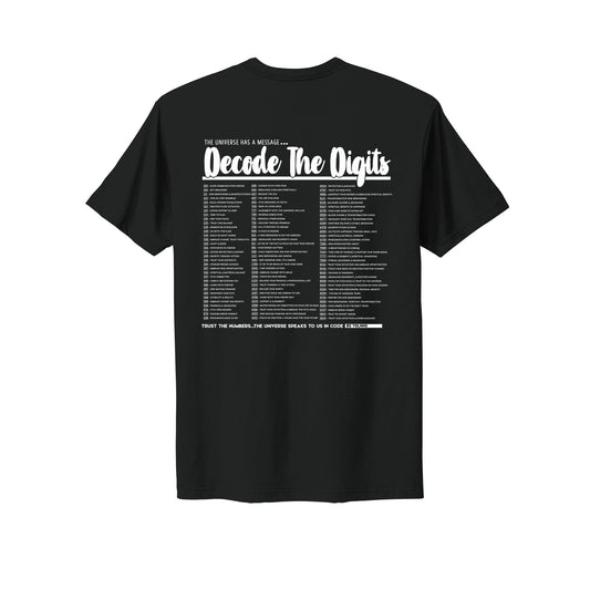 Decode the digits Unisex T-Shirt - Infused with Clear Quartz