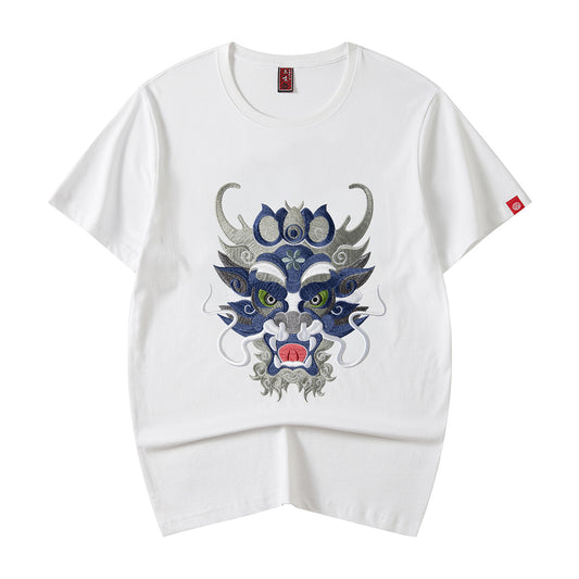 KH705 Dragon Head Embroidery Tee