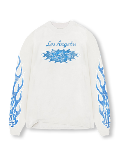 Off White - Blue Flame Long Sleeve