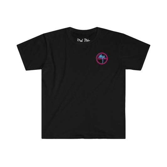 Rad Palm Pink Sea Turtle Unisex Softstyle T-Shirt