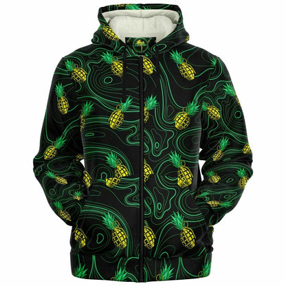 Rad Palm Pineapple Death Fleece Lined Hoodie