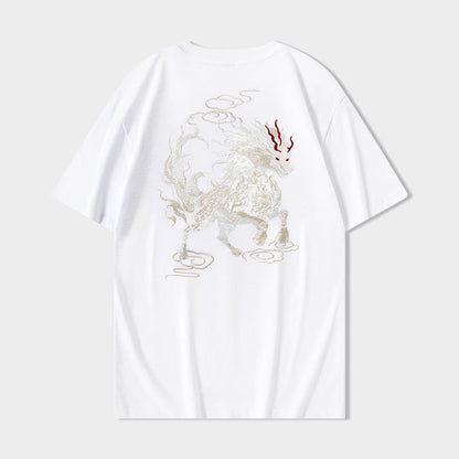 KH868 Gallant Lion Embroidery Tee