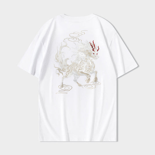 KH868 Gallant Lion Embroidery Tee