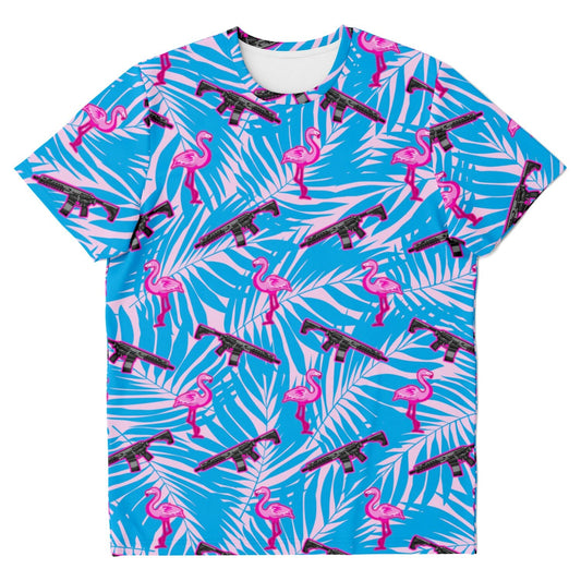 Rad Palm Front Line Flamingo Unisex T-Shirt