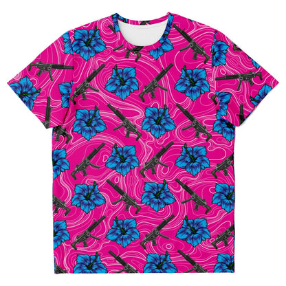 Rad Palm High Capacity Hibiscus Unisex T-Shirt