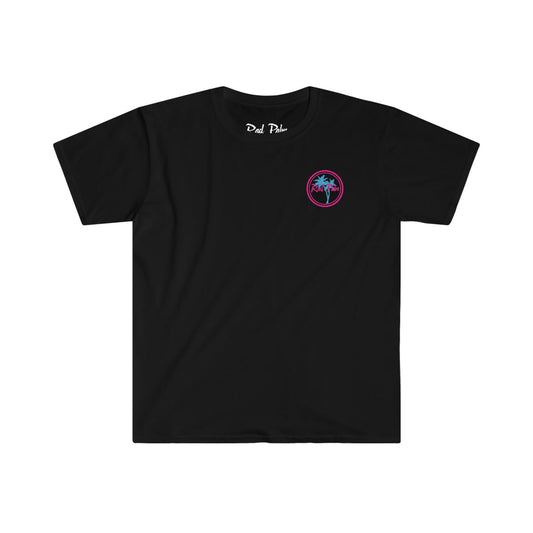 Rad Palm Pink Tiki Unisex Softstyle T-Shirt