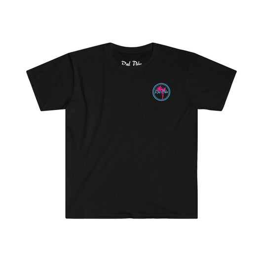 Rad Palm Blue Hibiscus Palm Unisex Softstyle T-Shirt