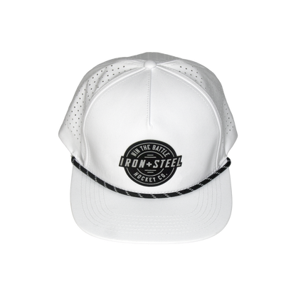 Win The Battle Snapback Hat - White