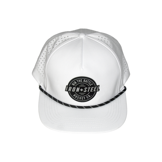 Win The Battle Snapback Hat - White