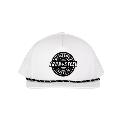 Win The Battle Snapback Hat - White