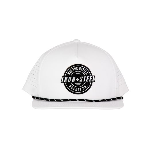 Win The Battle Snapback Hat - White