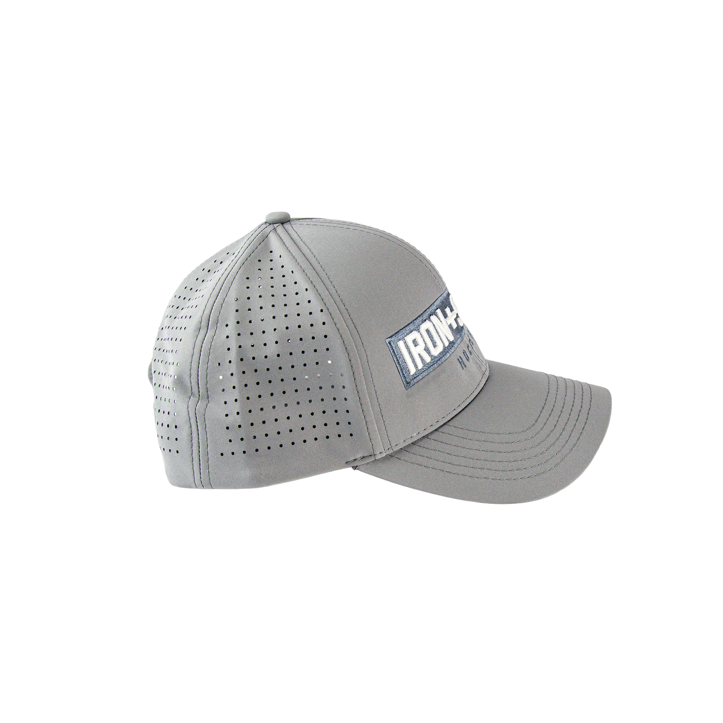 Iron+Steel Plate Snapback Hat - Grey