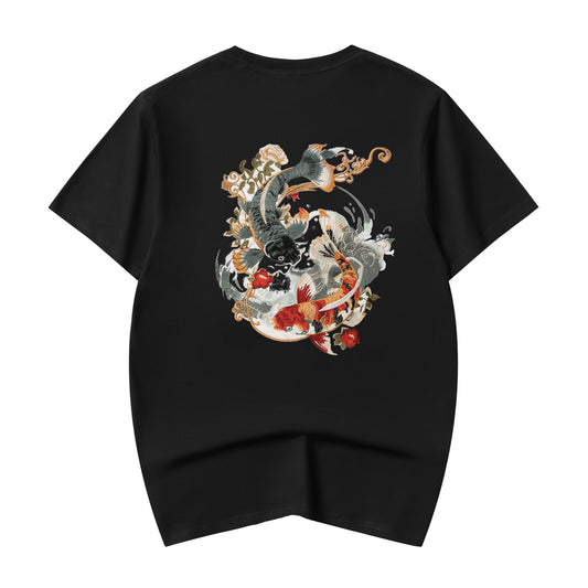 KH880 Koi Embroidery Tee