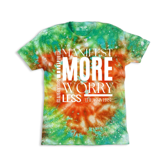 Manifest Mode - Unisex Tie-Dye T-shirt - Infused with Fluorite