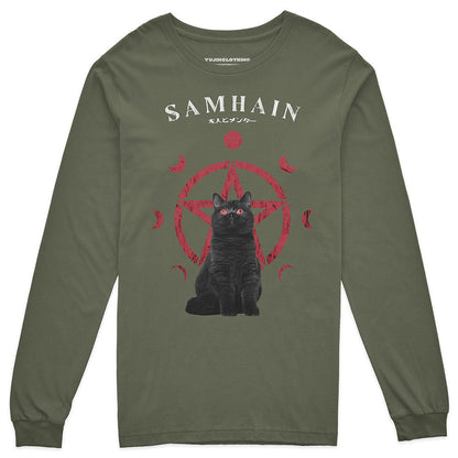 Samhain Cat Long Sleeve T-Shirt