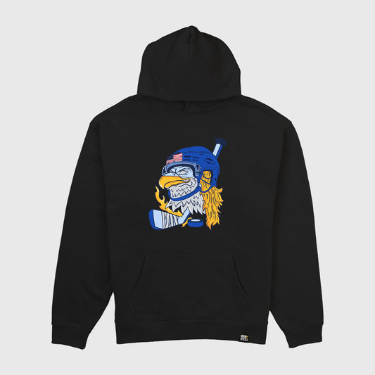 USA Eagle Mullet Hockey Soft Fleece Hoodie