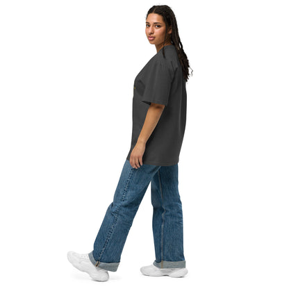 Boo! Cat Oversized Faded T-Shirt