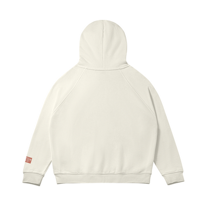 Palestine College Script Oversized Raglan Full Zip Hoodie