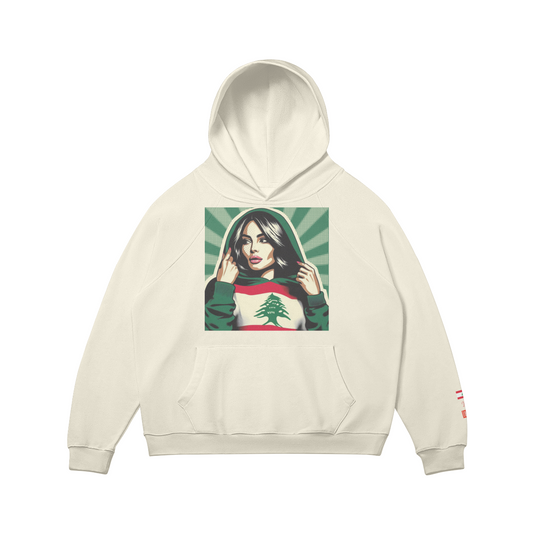 [CUSTOM] Lebanon Graphic Raglan Oversized Hoodie