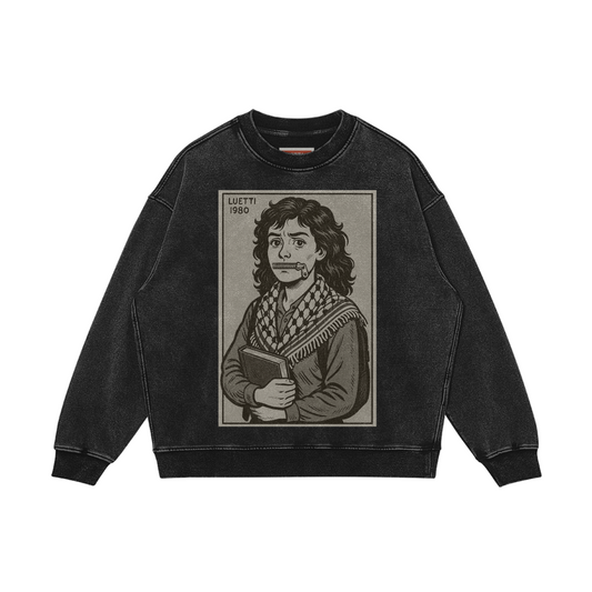 "Silenced Student" Oversized Washed Sweatshirt
