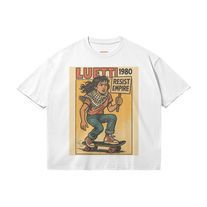 Vintage Comic Book Style Graphic Loose Resist Empire Tee